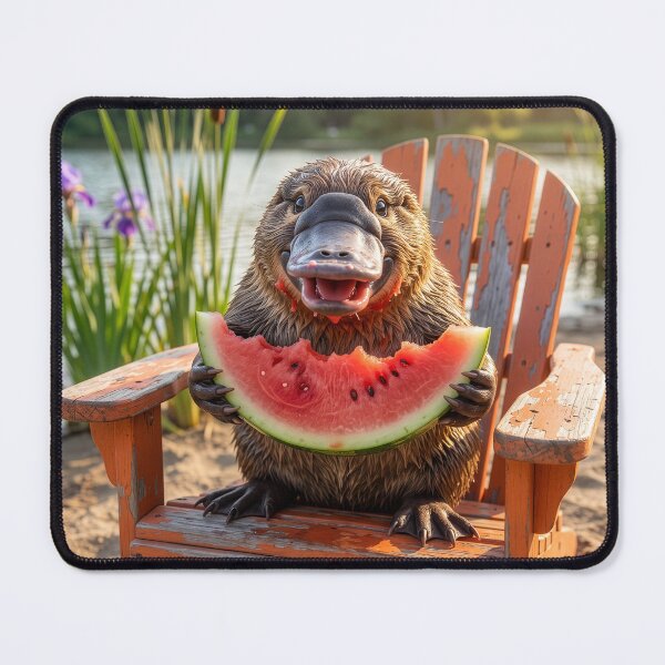 Item preview, Young Platypus Tucks Into Some Watermelon designed and sold by Tridentulus.