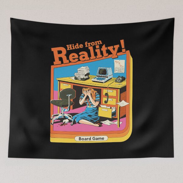 Item preview, Hide from Reality Office Stress Board Game Art designed and sold by Mckiawski.