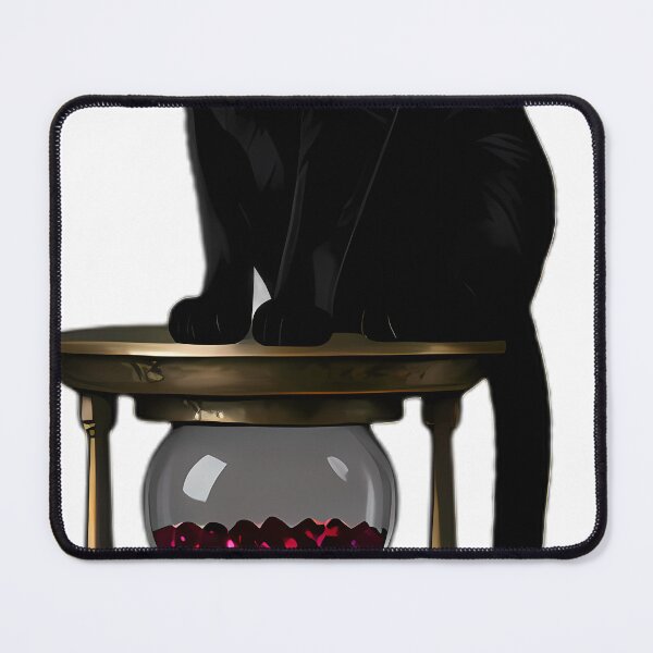 Item preview, Gothic Black Cat Antique Brass Hourglass designed and sold by IllumeInk.