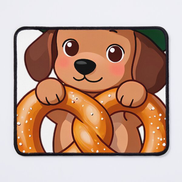 Item preview, Dachshund in Alpine Hat Peeking Through Giant Pretzel designed and sold by pumsquare.