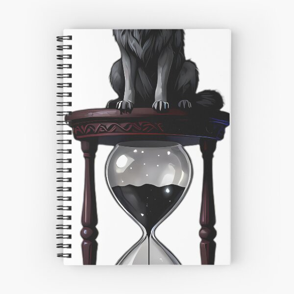 Item preview, Gothic Shadow Wolf Ebony Hourglass designed and sold by IllumeInk.