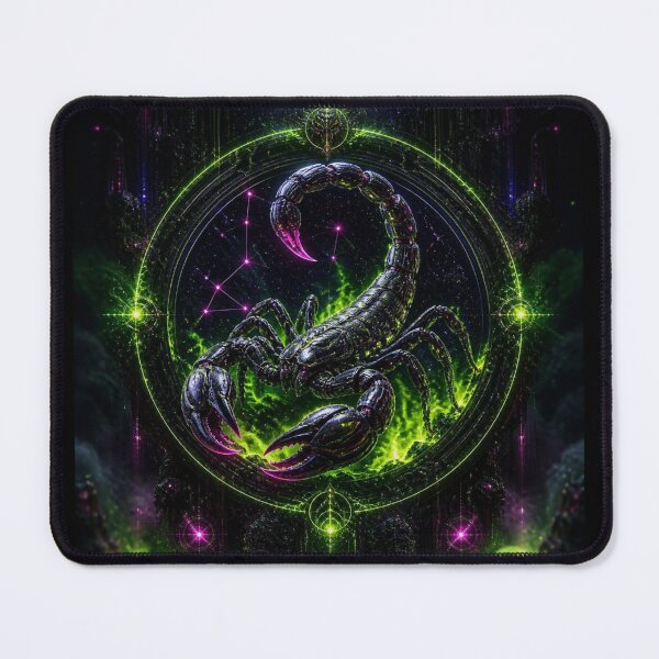 Item preview, Cyberpunk Scorpio Zodiac - Futuristic Biomechanical Scorpion designed and sold by LazyDayzCo.