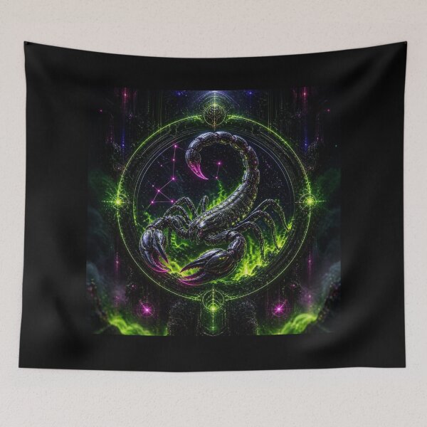 Item preview, Cyberpunk Scorpio Zodiac - Futuristic Biomechanical Scorpion designed and sold by LazyDayzCo.