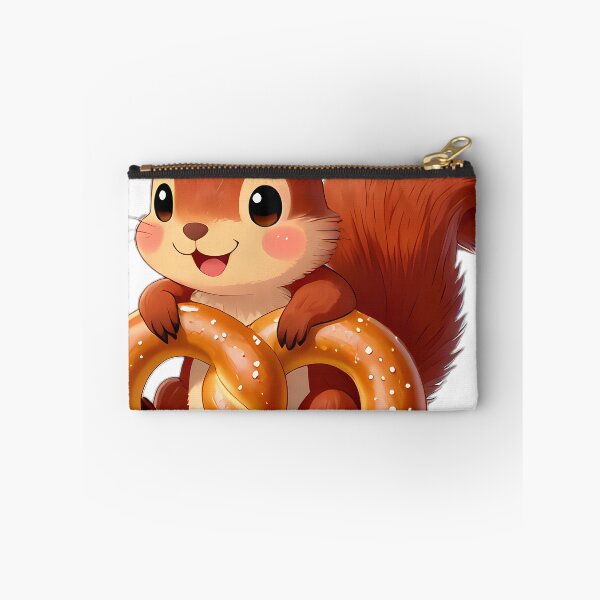 Item preview, Tufted Red Squirrel Cuddled Inside Giant Bavarian Pretzel designed and sold by pumsquare.