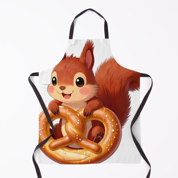 Item preview, Tufted Red Squirrel Cuddled Inside Giant Bavarian Pretzel designed and sold by pumsquare.