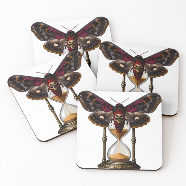 Item preview, Gothic Deaths Head Hawkmoth Antique Hourglass designed and sold by IllumeInk.