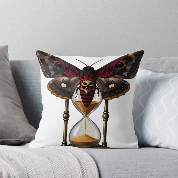 Item preview, Gothic Deaths Head Hawkmoth Antique Hourglass designed and sold by IllumeInk.