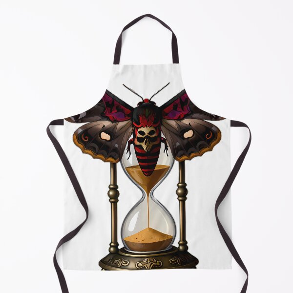 Item preview, Gothic Deaths Head Hawkmoth Antique Hourglass designed and sold by IllumeInk.
