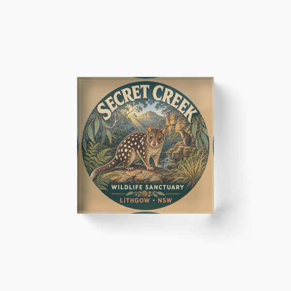 Item preview, Secret Creek, New South Wales – Illustrated Travel Sticker | Wildlife Sanctuary & Bushland designed and sold by Random Designs.