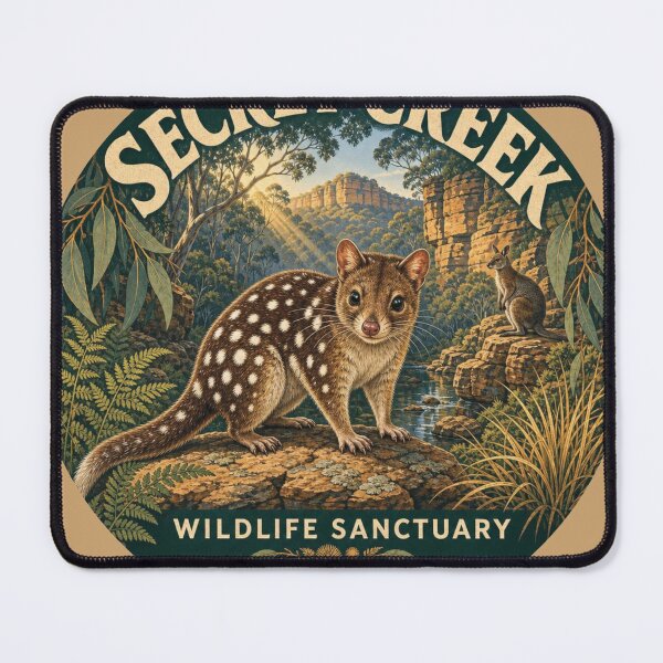 Item preview, Secret Creek, New South Wales – Illustrated Travel Sticker | Wildlife Sanctuary & Bushland designed and sold by Random Designs.
