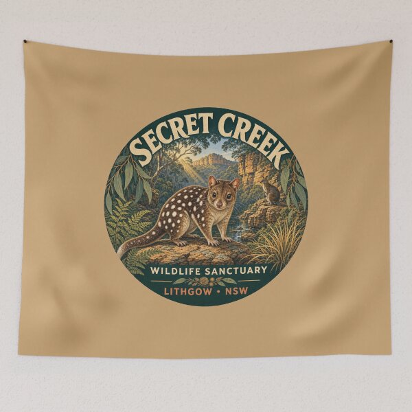 Item preview, Secret Creek, New South Wales – Illustrated Travel Sticker | Wildlife Sanctuary & Bushland designed and sold by Random Designs.