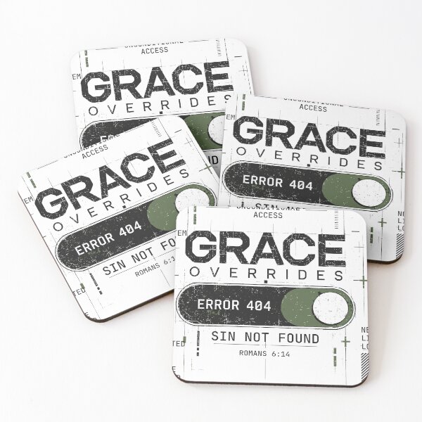 Item preview, Grace Overrides | Sin Not Found Christian Art | Romans 6:14 designed and sold by CrossLampCo..