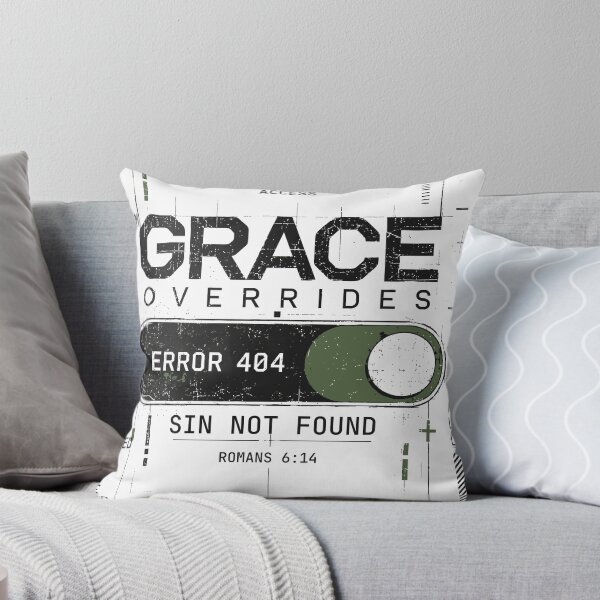 Item preview, Grace Overrides | Sin Not Found Christian Art | Romans 6:14 designed and sold by CrossLampCo..