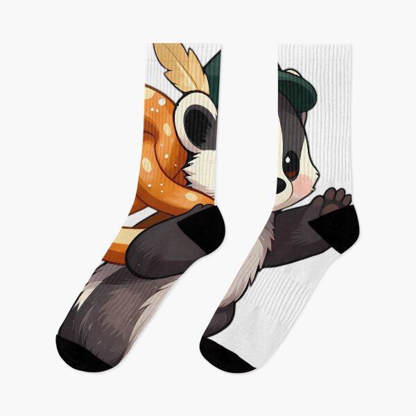 Item preview, European Badger Carrying Giant Pretzel on Shoulder designed and sold by pumsquare.
