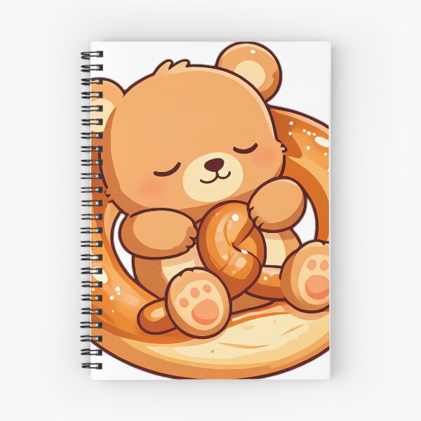 Item preview, Teddy Bear Cub Sleeping on Warm Pretzel Pillow designed and sold by pumsquare.