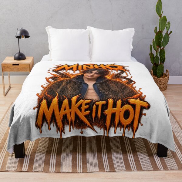 Item preview, SHINee Minho Make It Hot Fiery Orange Typography designed and sold by Valeree Store.