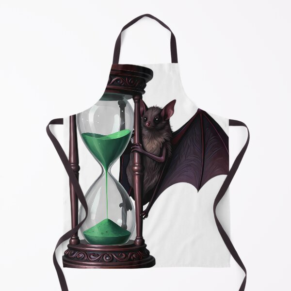 Item preview, Gothic Fruit Bat Obsidian Hourglass designed and sold by IllumeInk.