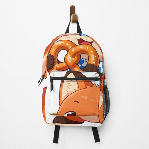 Item preview, Baby Red Fox Munching Big Bavarian Pretzel designed and sold by pumsquare.