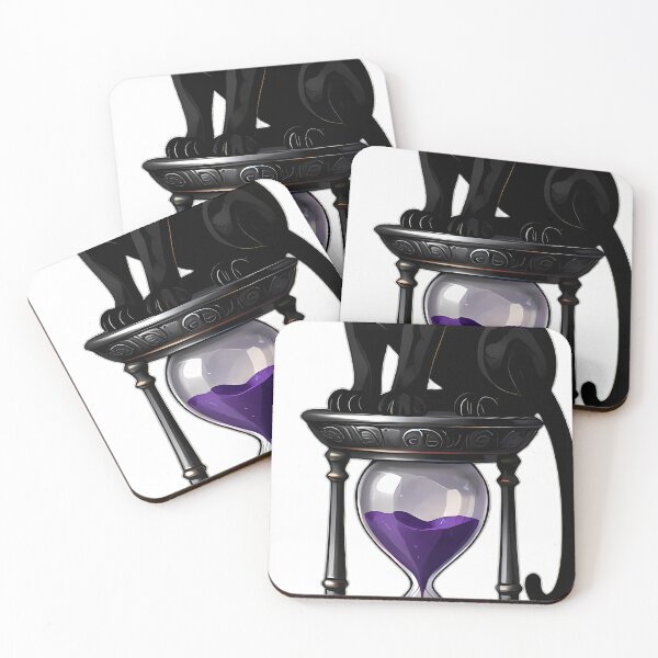 Item preview, Gothic Black Panther Pewter Hourglass designed and sold by IllumeInk.