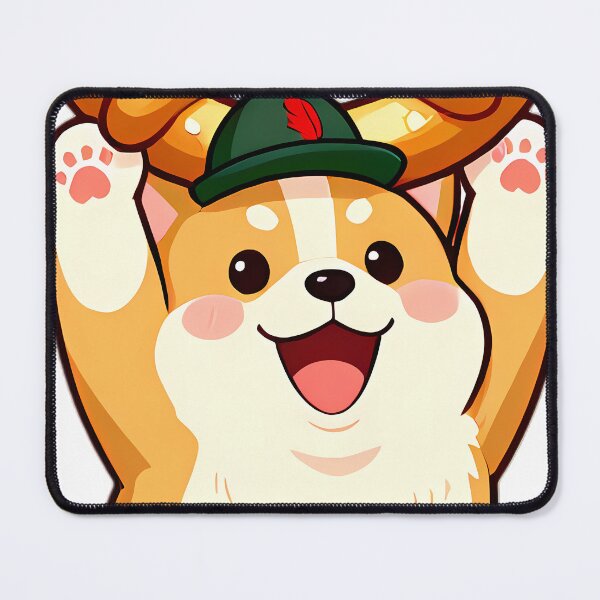 Item preview, Happy Corgi Hoisting Oktoberfest Pretzel Overhead designed and sold by pumsquare.