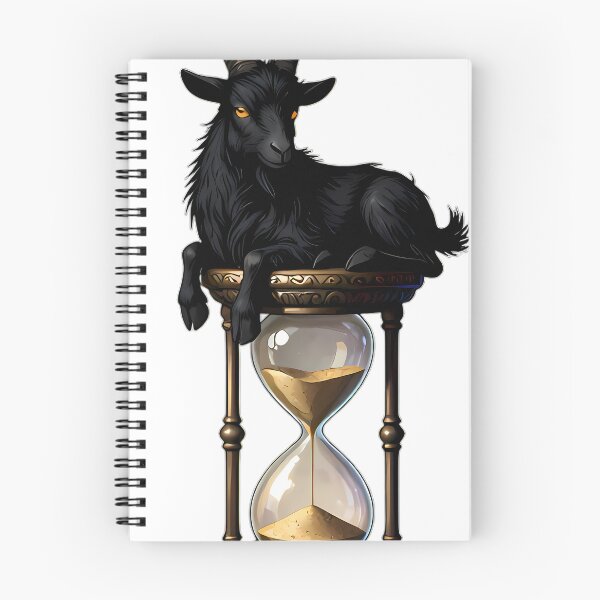 Item preview, Gothic Black Goat Bone Pillar Hourglass designed and sold by IllumeInk.