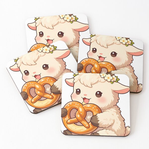 Item preview, Alpine Pygmy Goat Kid Carrying Giant Pretzel designed and sold by pumsquare.