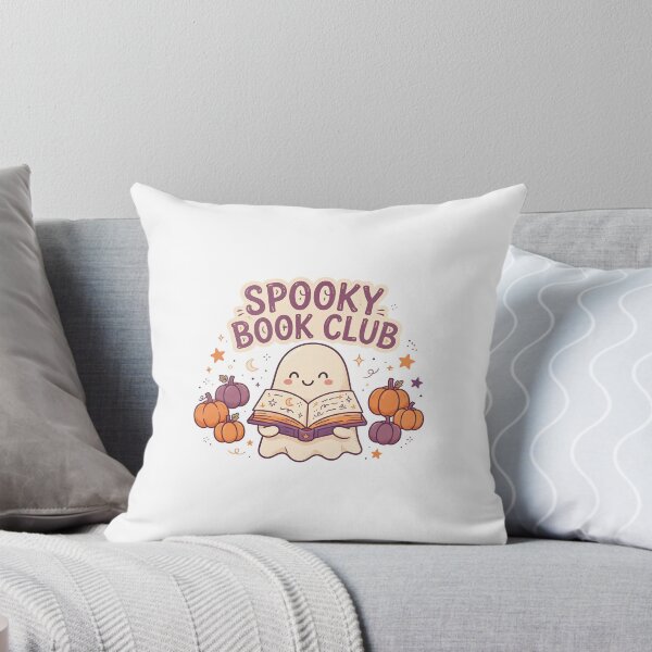 Item preview, Spooky Book Club Sticker — Cute Ghost Reader Halloween Decal designed and sold by jdattade.