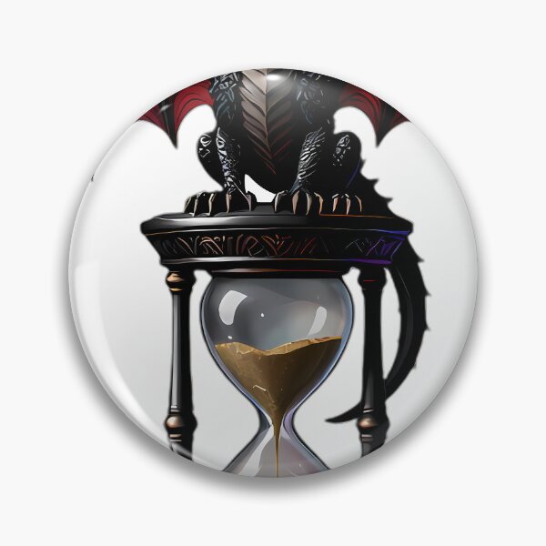 Item preview, Gothic Dragon Hatchling Obsidian Hourglass designed and sold by IllumeInk.
