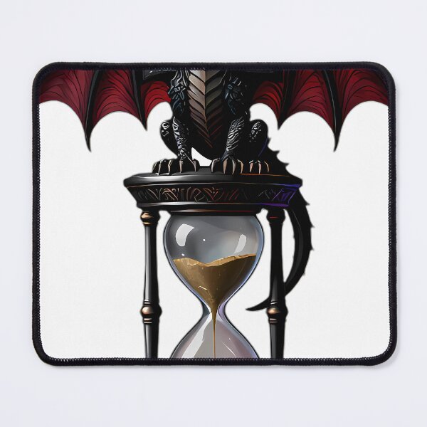 Item preview, Gothic Dragon Hatchling Obsidian Hourglass designed and sold by IllumeInk.