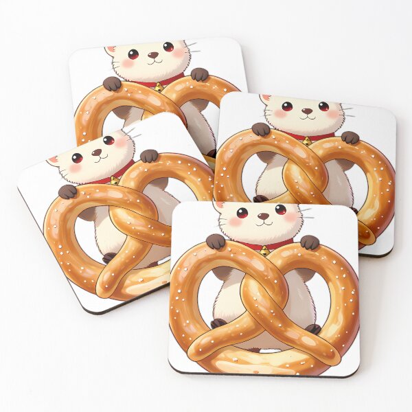 Item preview, Alpine Stoat Weaving Through Giant Pretzel Loops designed and sold by pumsquare.