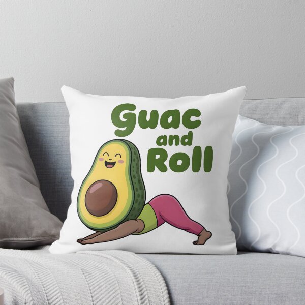 Item preview, Guac and Roll Cute Avocado Yoga Funny Food Pun designed and sold by ART BOND.