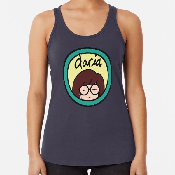 Daria (fondo amarillo) Camiseta con espalda nadadora