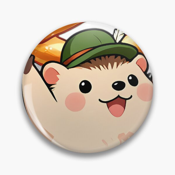 Item preview, Cute Hedgehog Hoisting Oktoberfest Pretzel designed and sold by pumsquare.