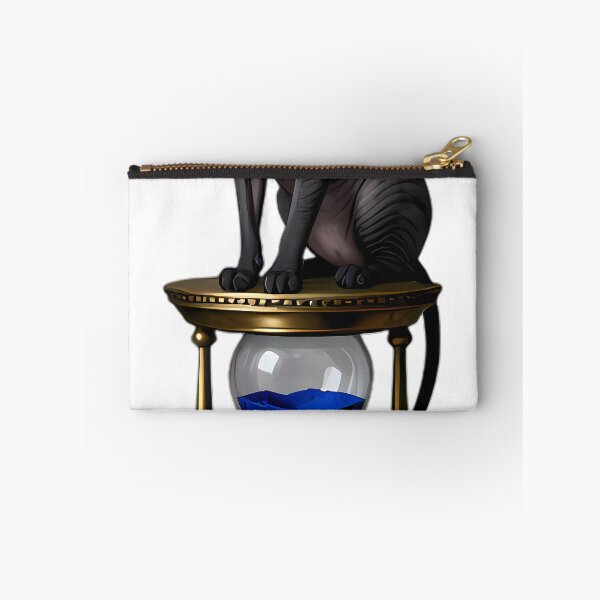 Item preview, Gothic Sphinx Cat Gold Hourglass designed and sold by IllumeInk.