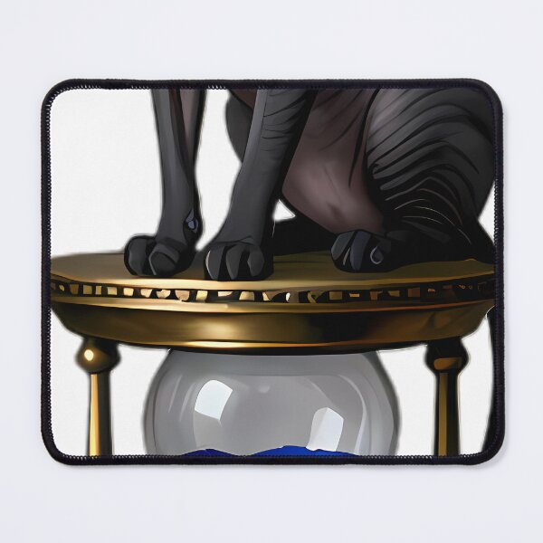 Item preview, Gothic Sphinx Cat Gold Hourglass designed and sold by IllumeInk.