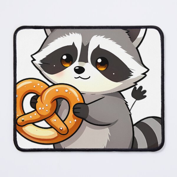 Item preview, Baby Raccoon Carrying Giant Bavarian Pretzel designed and sold by pumsquare.