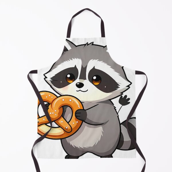 Item preview, Baby Raccoon Carrying Giant Bavarian Pretzel designed and sold by pumsquare.