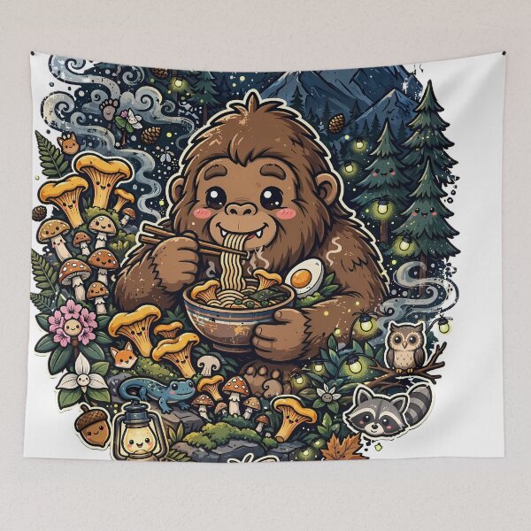 Item preview, Cozy Bigfoot Ramen Night designed and sold by Fort Chiswell Trading Company.