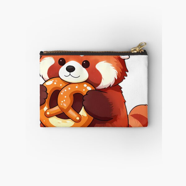 Item preview, Chubby Red Panda Munching Bavarian Pretzel designed and sold by pumsquare.