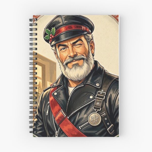Item preview, Daddy Christmas Is Coming - Gay Leather Retro Collection Graphic Design designed and sold by ItsAKinkThing.