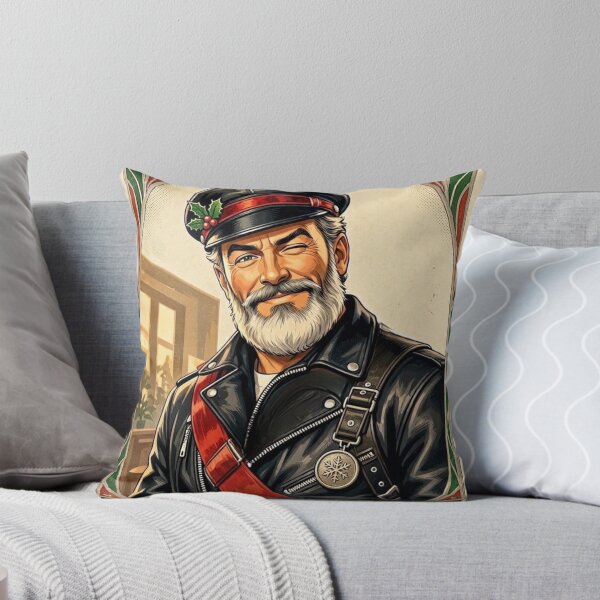 Item preview, Daddy Christmas Is Coming - Gay Leather Retro Collection Graphic Design designed and sold by ItsAKinkThing.