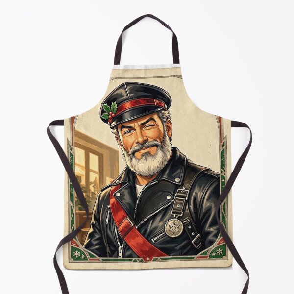 Item preview, Daddy Christmas Is Coming - Gay Leather Retro Collection Graphic Design designed and sold by ItsAKinkThing.