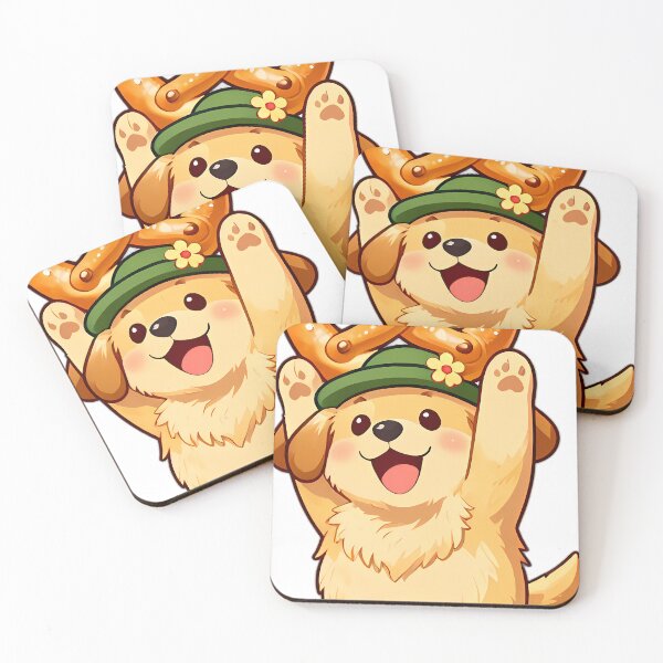 Item preview, Golden Retriever Puppy Hoisting Giant Pretzel designed and sold by pumsquare.