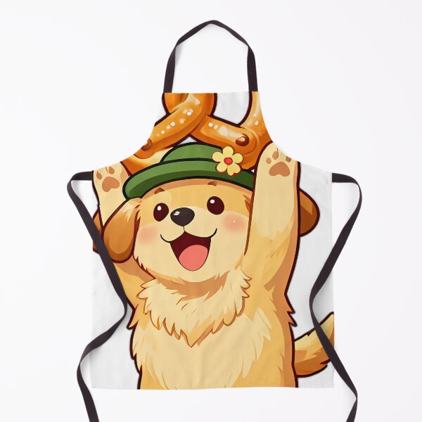 Item preview, Golden Retriever Puppy Hoisting Giant Pretzel designed and sold by pumsquare.
