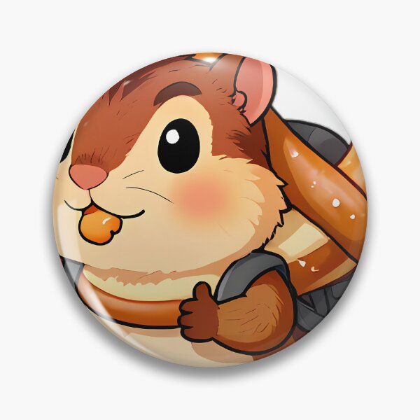 Item preview, Cute Chipmunk Carrying Giant Pretzel Backpack designed and sold by pumsquare.
