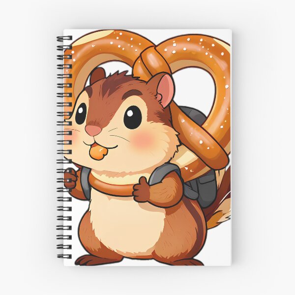 Item preview, Cute Chipmunk Carrying Giant Pretzel Backpack designed and sold by pumsquare.