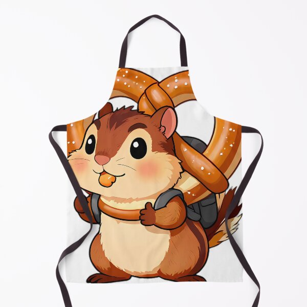 Item preview, Cute Chipmunk Carrying Giant Pretzel Backpack designed and sold by pumsquare.