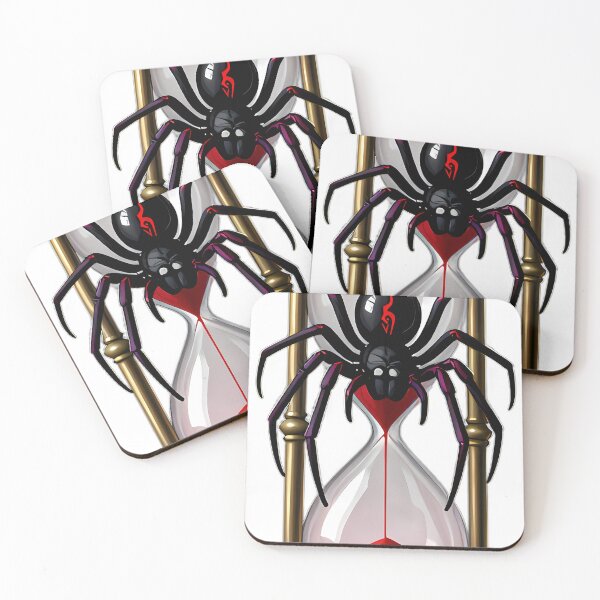 Item preview, Gothic Black Widow Skull Hourglass designed and sold by IllumeInk.