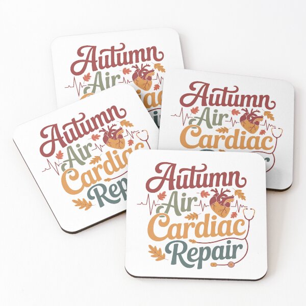 Item preview, Autumn Air Cardiac Repair – Funny Telemetry Nurse Fall Design designed and sold by CuteDesignables.