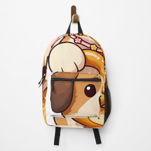 Item preview, Saint Bernard Puppy with Gingerbread Heart and Pretzel designed and sold by pumsquare.